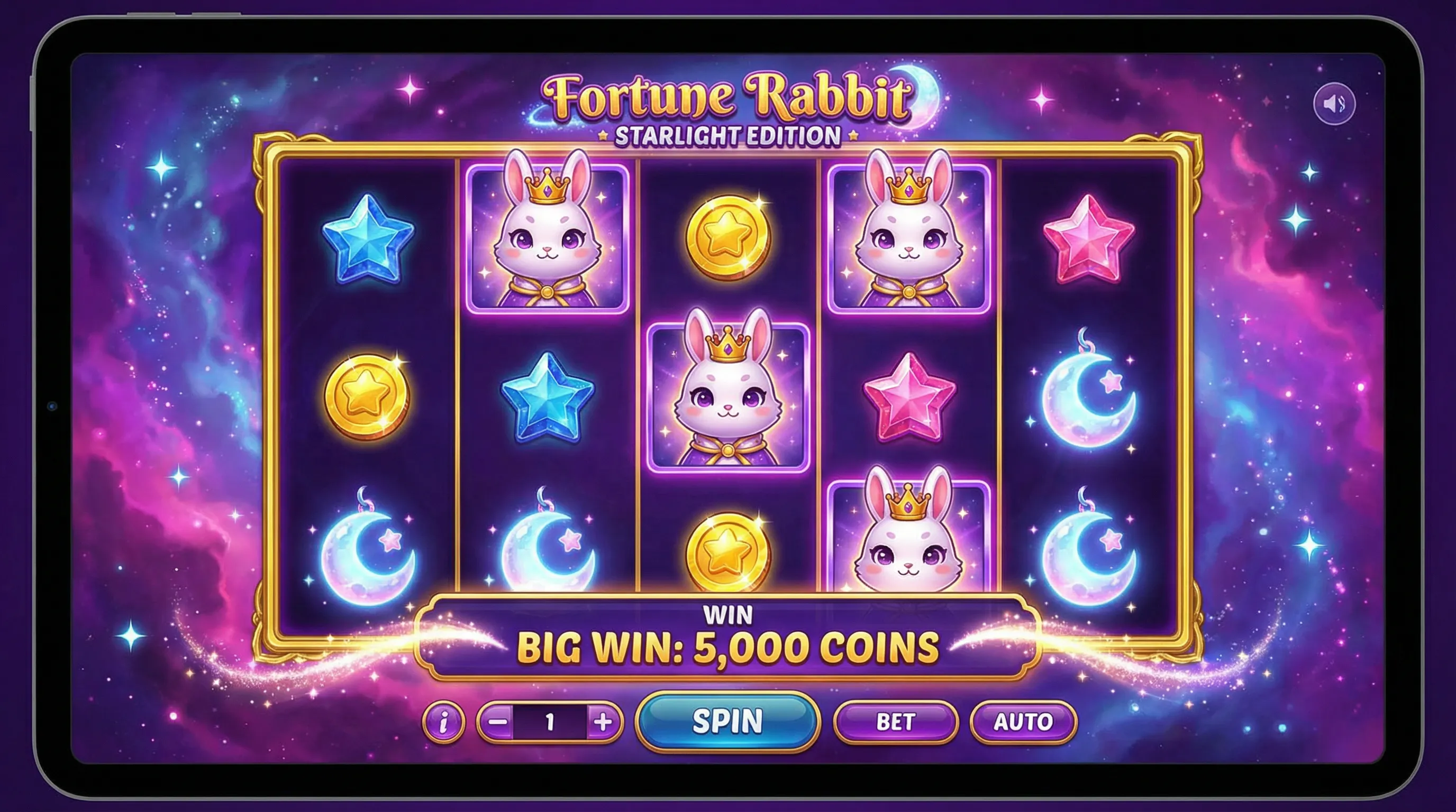 Fortune Rabbit gameplay interface betnacional